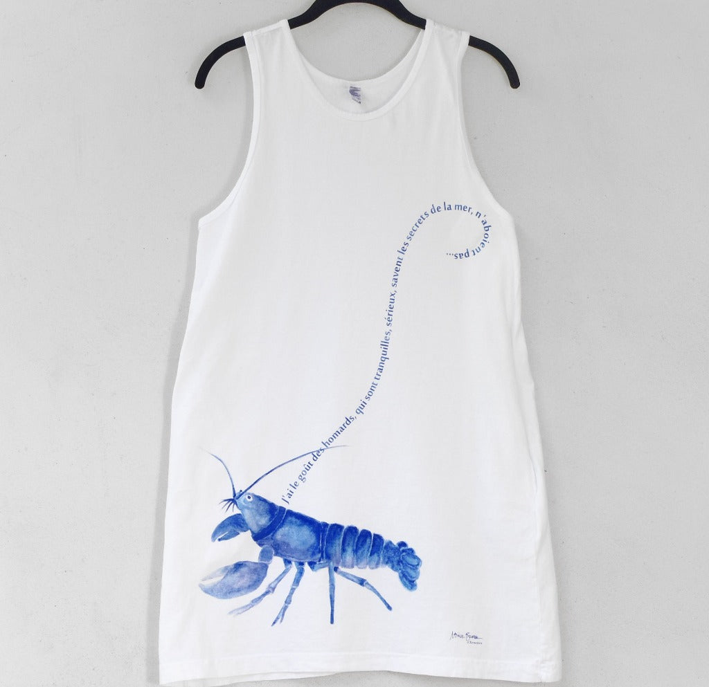 French Pet Lobster Print Sundress Made in the USA Clothing Women