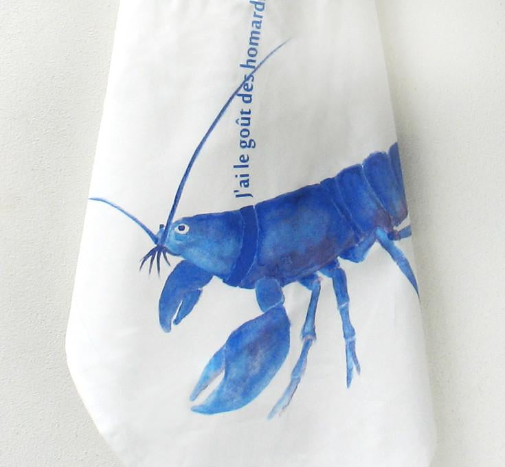Lobster Print Kitchen Tea Towel by Xenotees