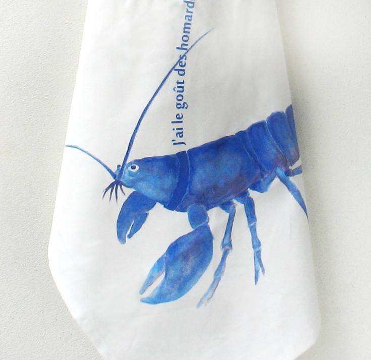Lobster Print Kitchen Tea Towel by Xenotees