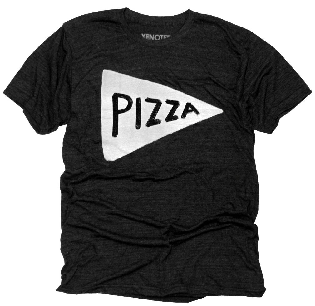 Men's Black Pizza Slice Graphic T shirt Men Tshirts Xenotees
