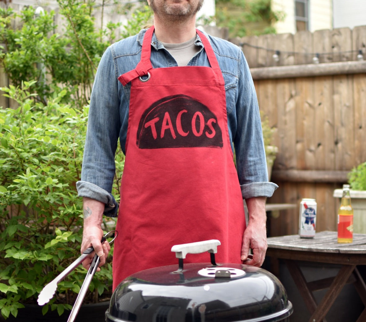 Father's Day Gift, Taco Apron for Men, Grilling Gifts for Dad
