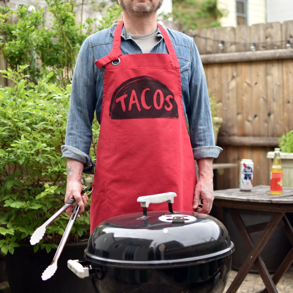 Father's Day Gift, Taco Apron for Men, Grilling Gifts for Dad
