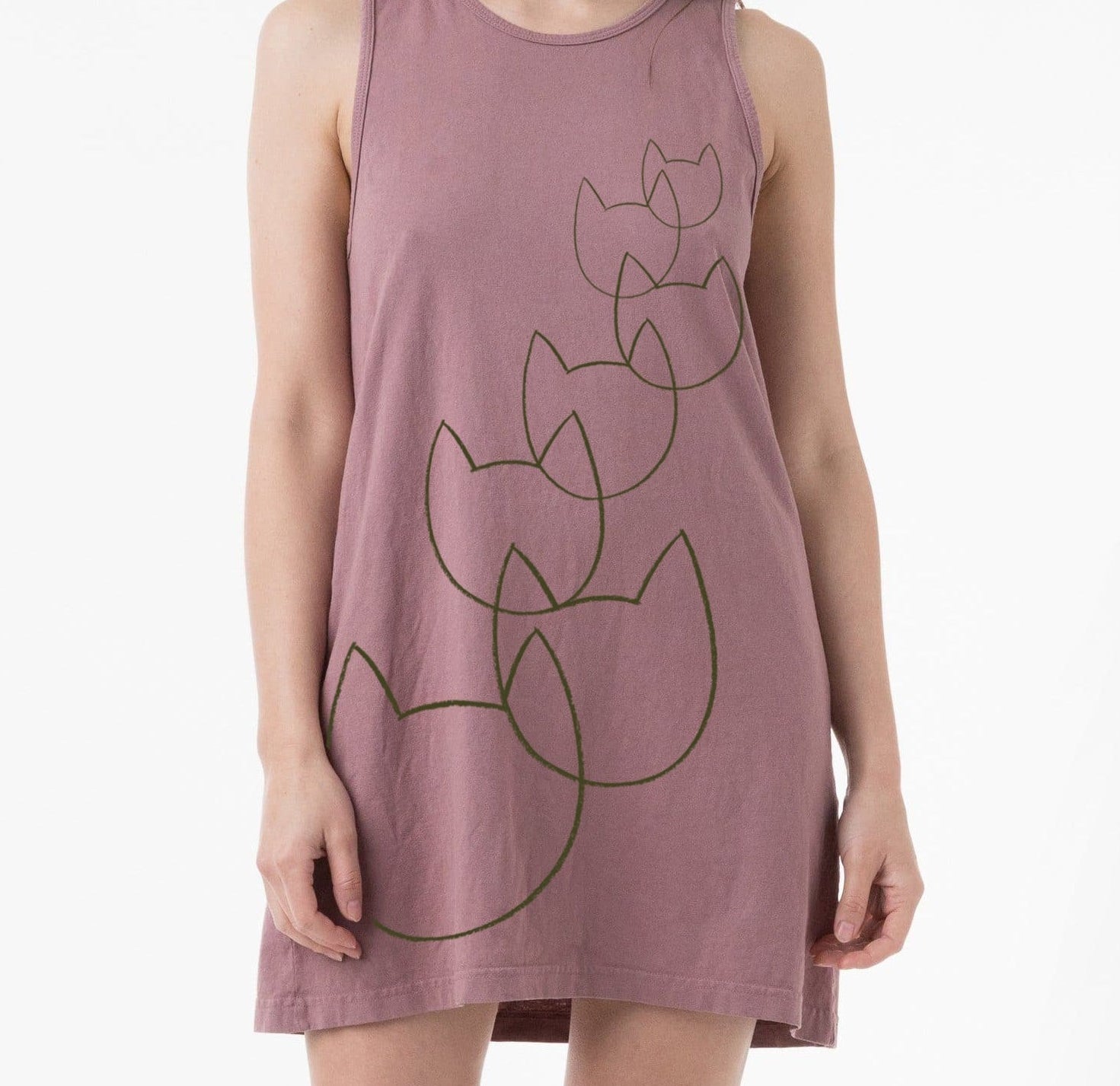 Multi-Cat Lady A-line Pocket Dress Dress Xenotees