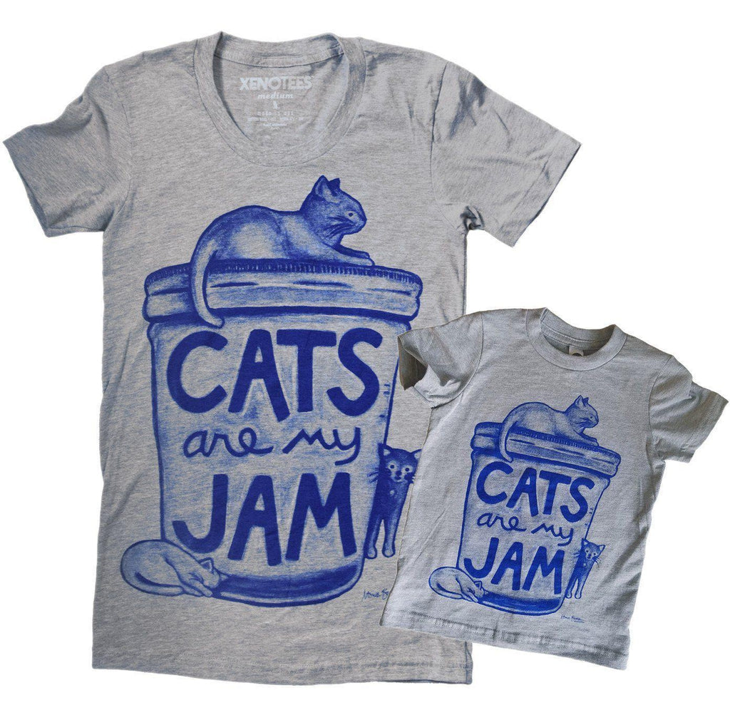 Mommy & Me Cat Shirt Set by Xenotees