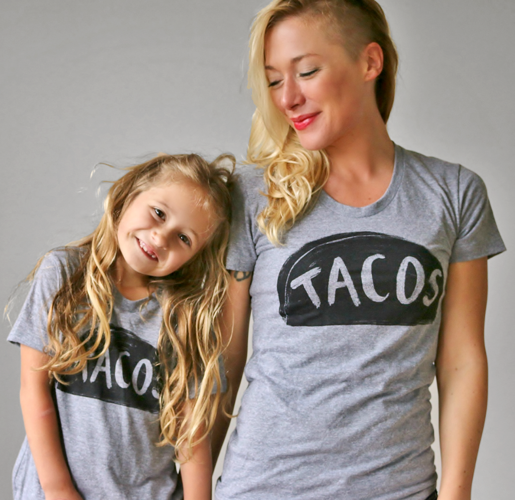 Mommy and Me Taco Shirts Womens Clothing Xenotees