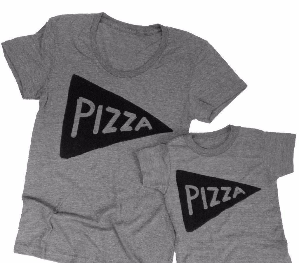 Pizza Slice Matching Mommy and Me Shirts by Xenotees