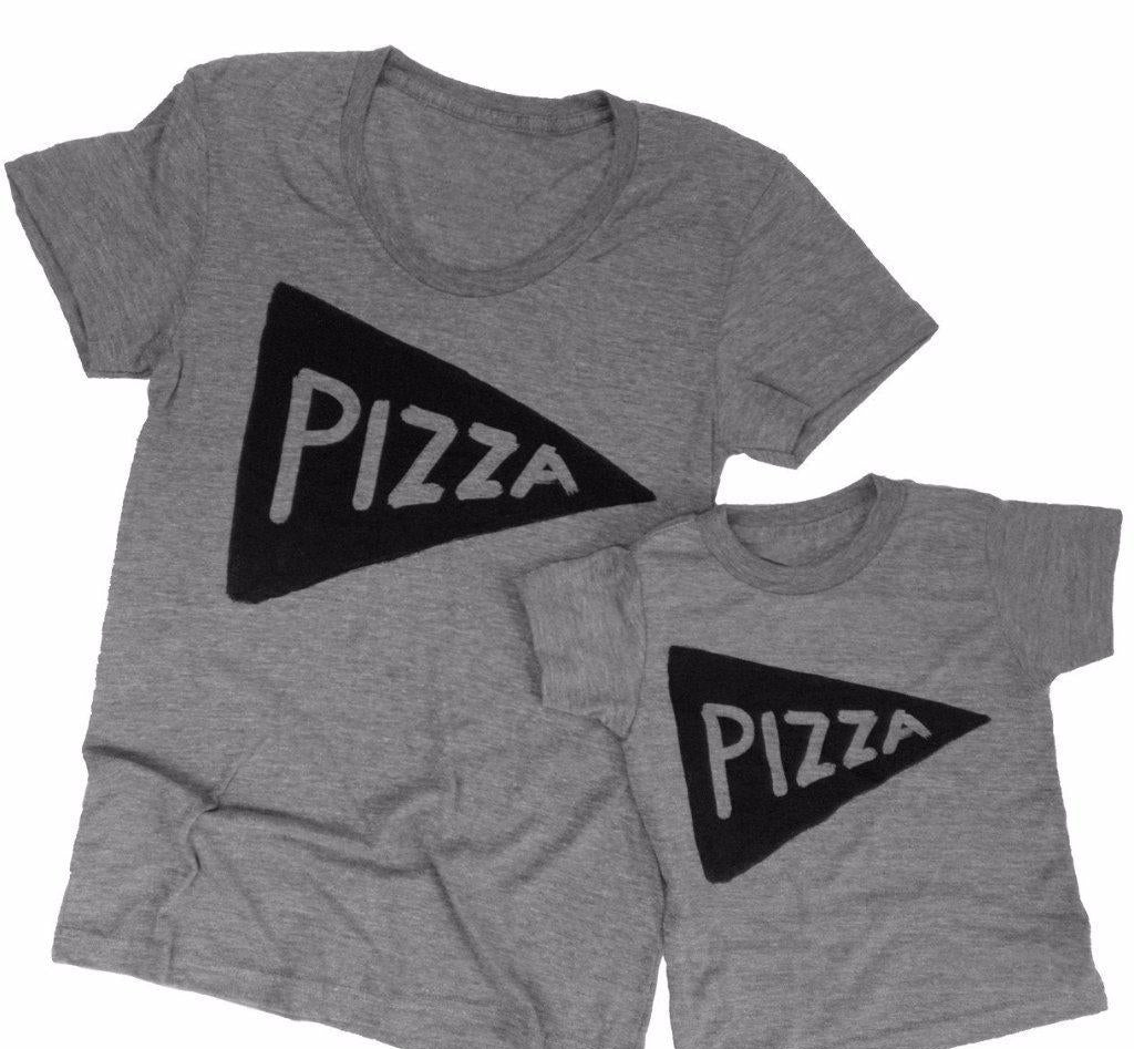 Pizza Slice Matching Mommy and Me Shirts by Xenotees