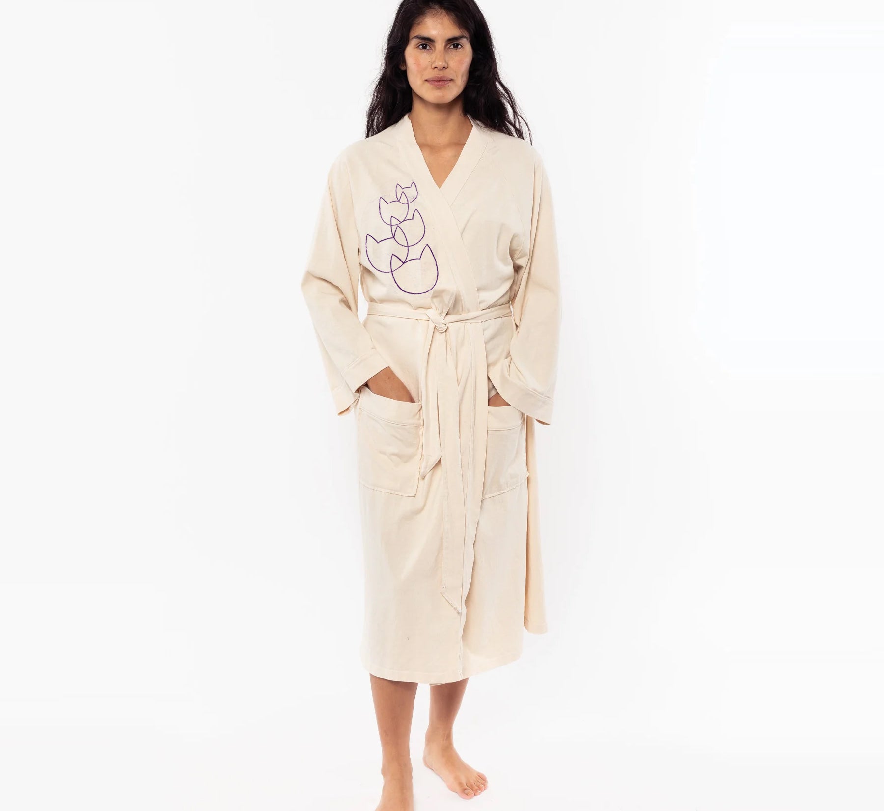 The Perfect Cat Lady Robe - Natural Robes Xenotees