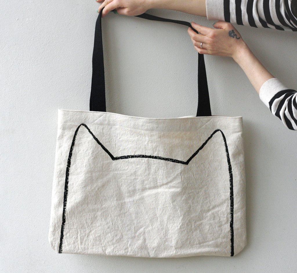 Big Cat Lovers' Canvas Market Tote Bag Tote Bag Xenotees