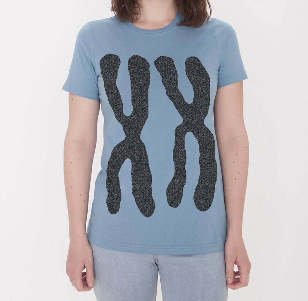 Organic Womens XX Chromosomes T-shirt by Xenotees