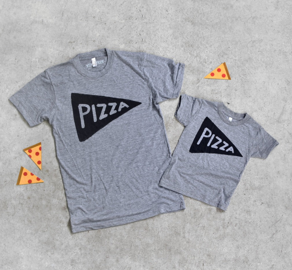 Pizza Lovers Father and Son Family Matching Shirts for Pictures