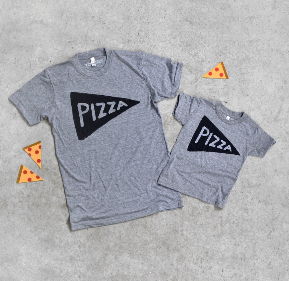 Pizza Lovers Father and Son Family Matching Shirts for Pictures