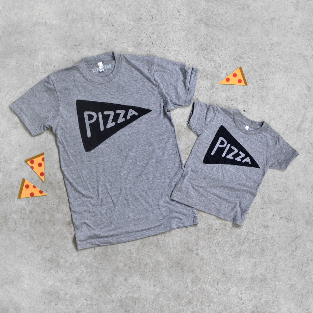 Pizza Lovers Father and Son Family Matching Shirts for Pictures