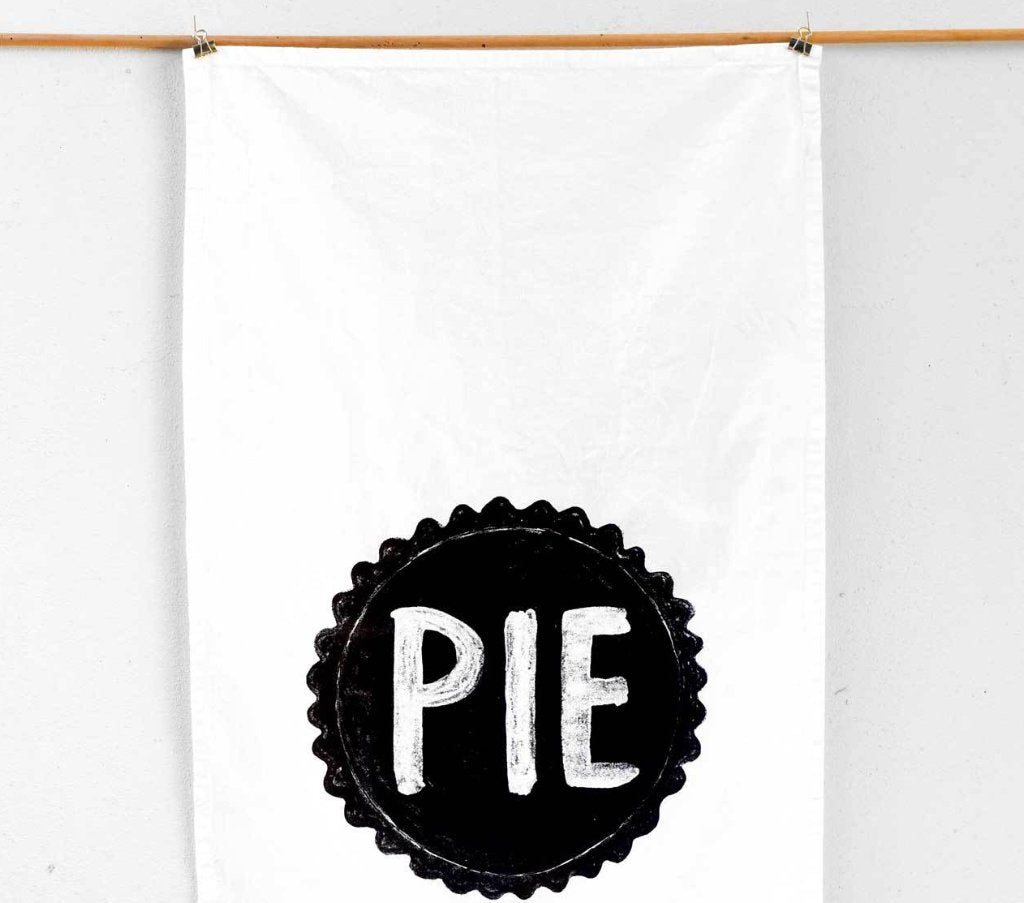 Pie Flour Sack Kitchen Towel by Xenotees