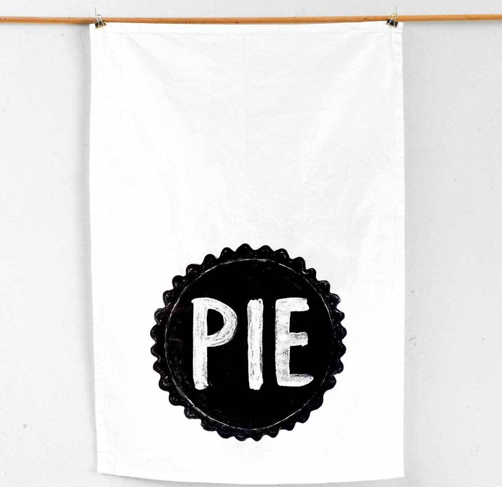 Pie Flour Sack Kitchen Towel by Xenotees