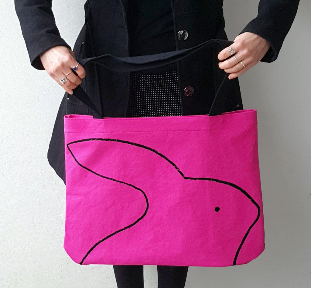 Over-sized Rabbit Tote Bag by Xenotees
