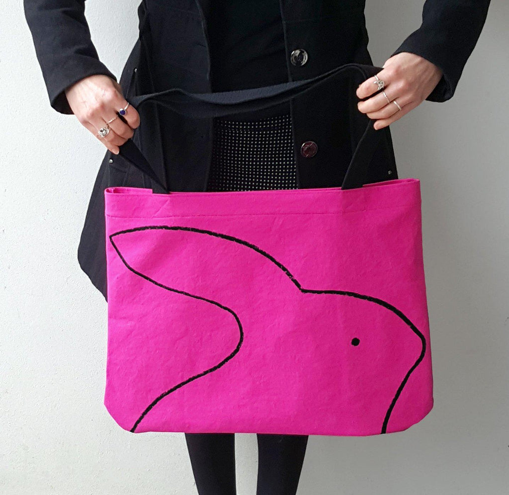 Over-sized Rabbit Tote Bag by Xenotees
