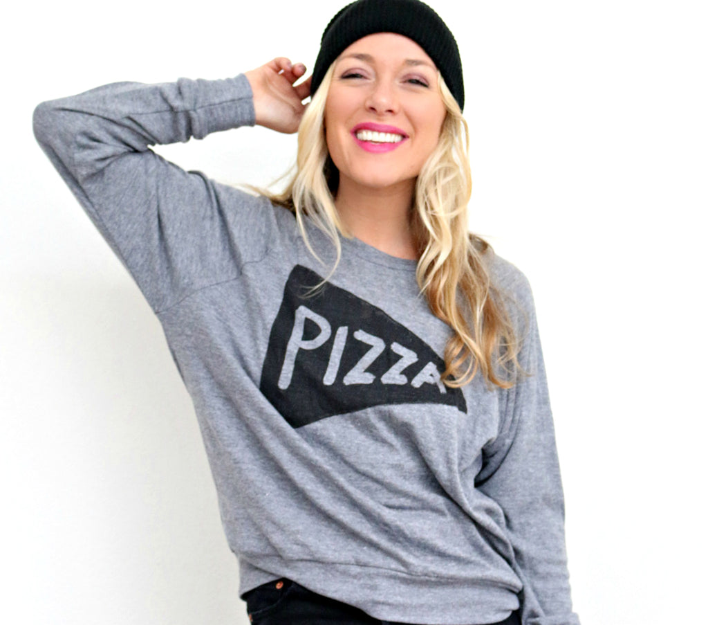 Pizza Womens Pullover by Xenotees