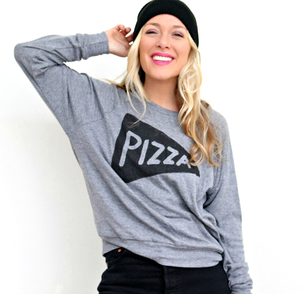 Pizza Womens Pullover by Xenotees