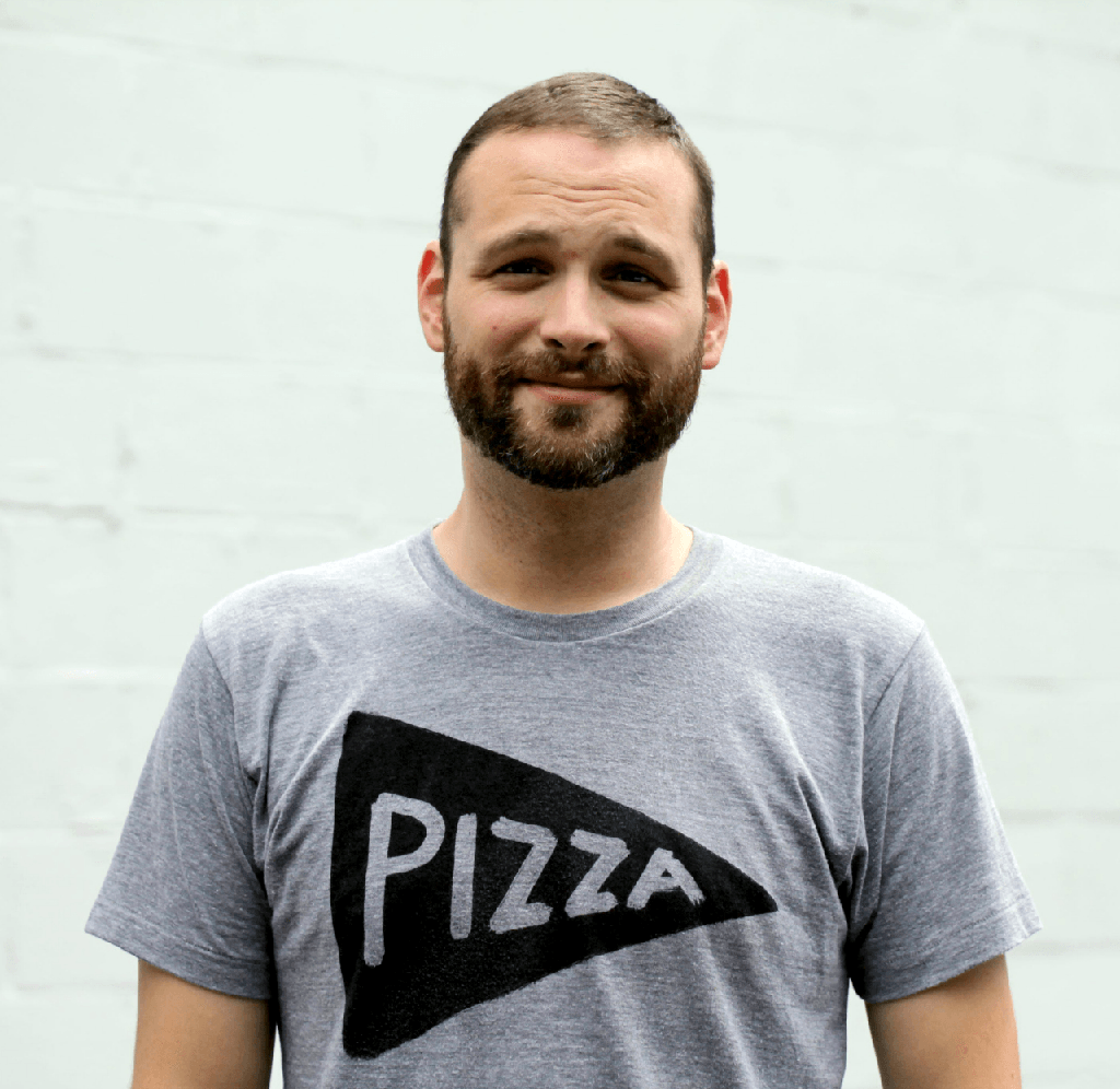 Mens Pizza Themed Graphic T-shirt by Xenotees