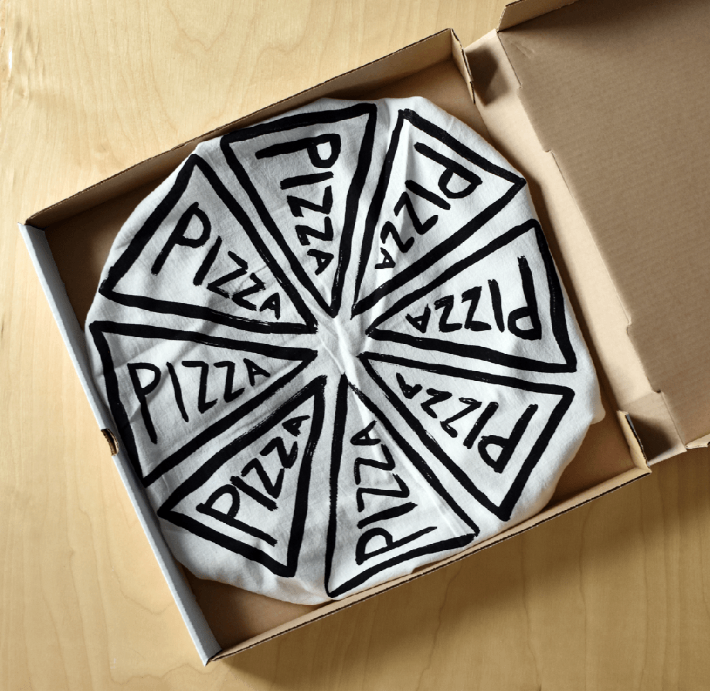 Pizza Maker Gift, Made in USA Flour Sack Pizza Artist Kitchen Dish Towel by Xenotees