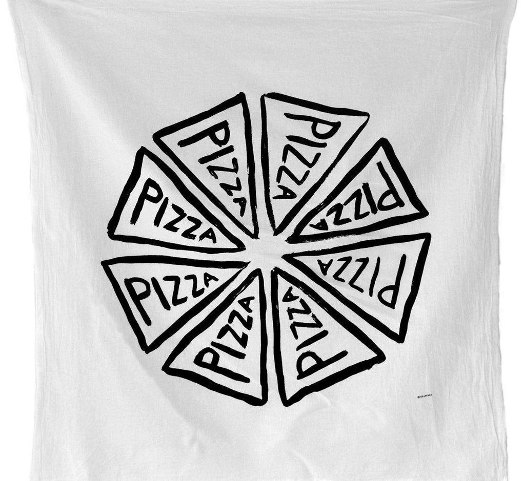 Funny Pizza Lover Printed Kitchen Towel Tea Towels Gift for Zero Waste Conscious People