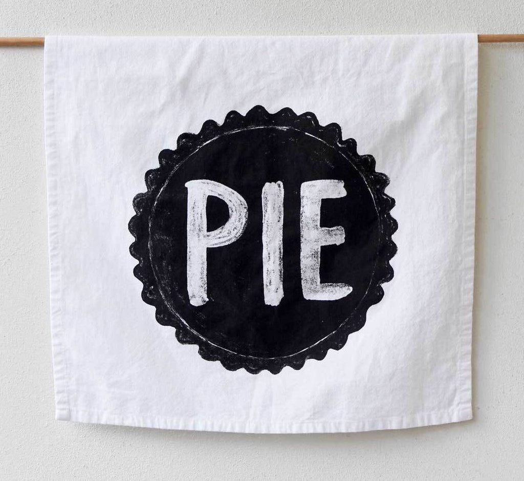 Pie Flour Sack Kitchen Towel Tea Towels Xenotees