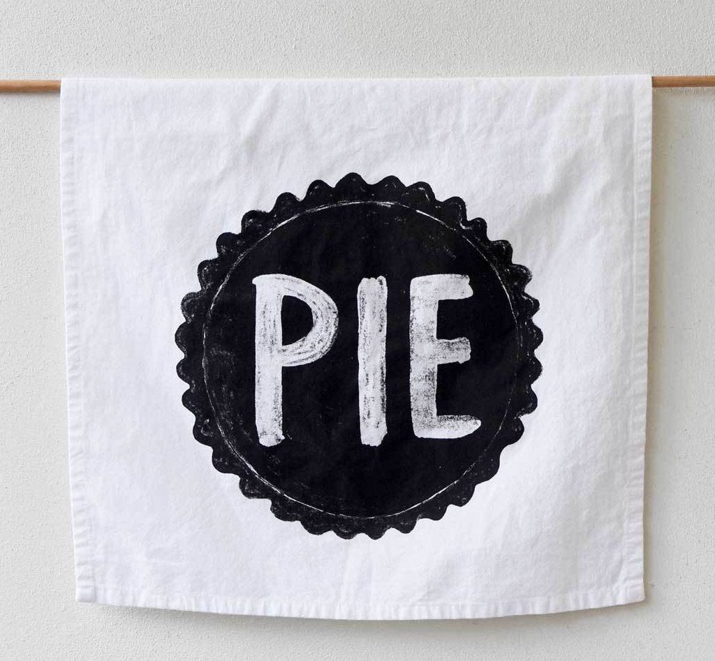 Pie Flour Sack Kitchen Towel by Xenotees