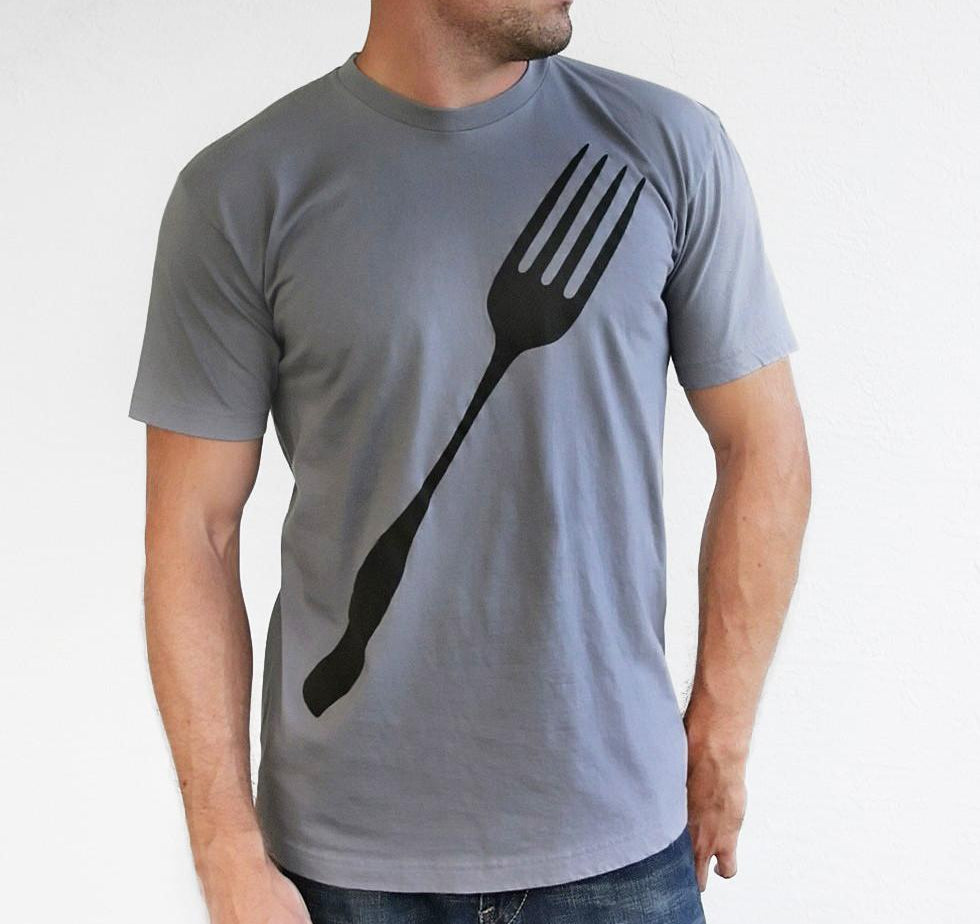 Good Luck Fork T-shirt Men Tshirts Xenotees