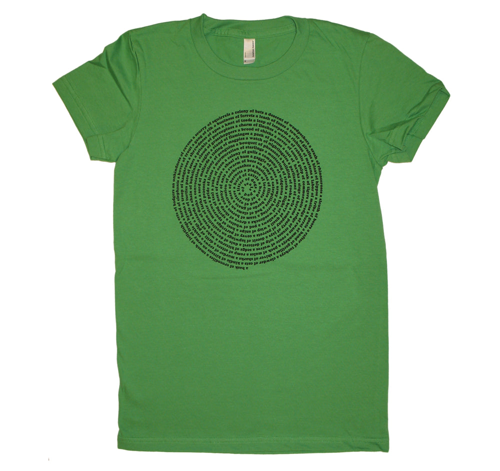 Animal Collective Nouns Womens T-shirt Womens Clothing Xenotees