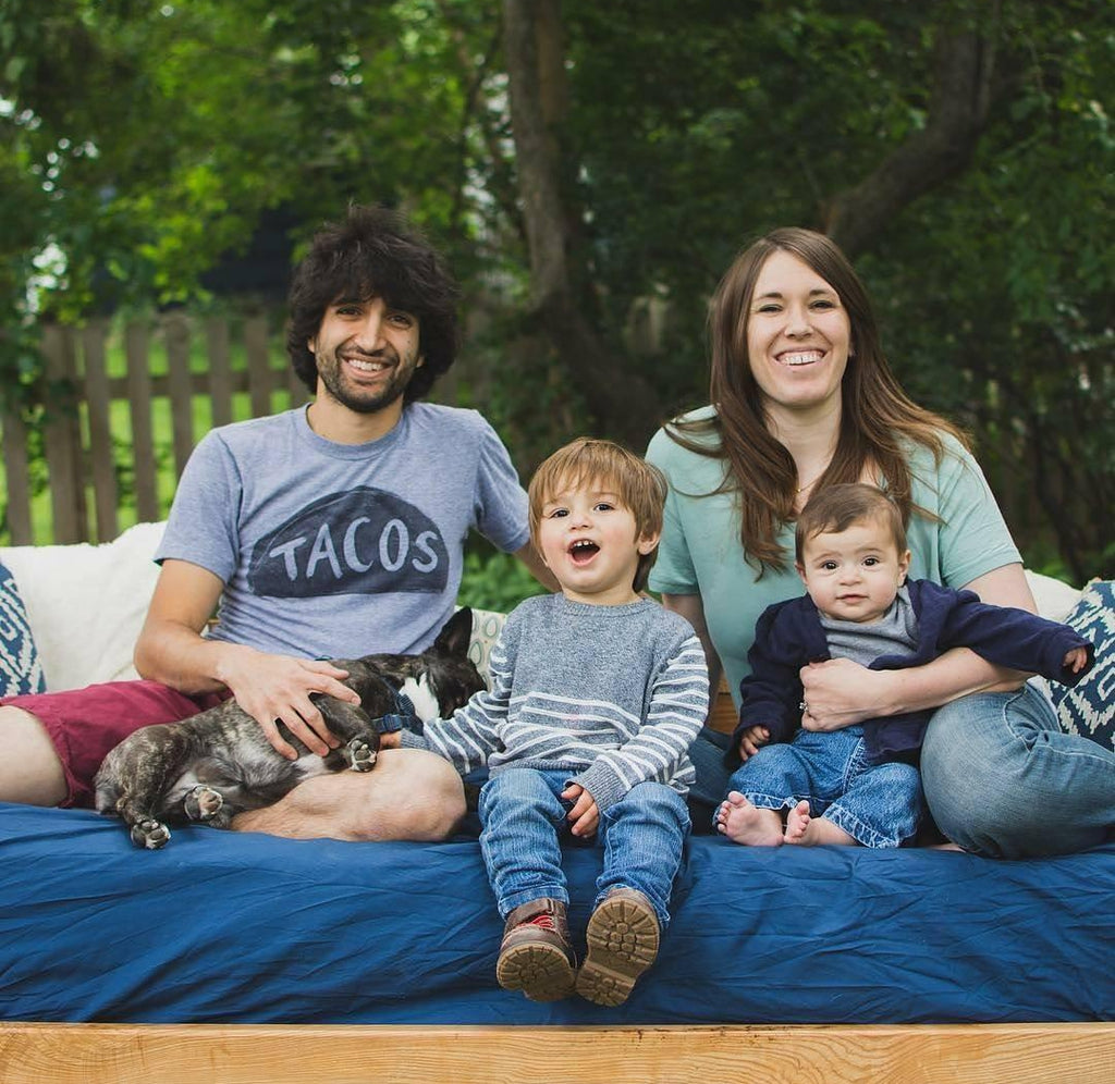 Special Edition: Father Son Daughter Matching Taco Tee Shirts - Indigo Blue Men Tshirts Xenotees