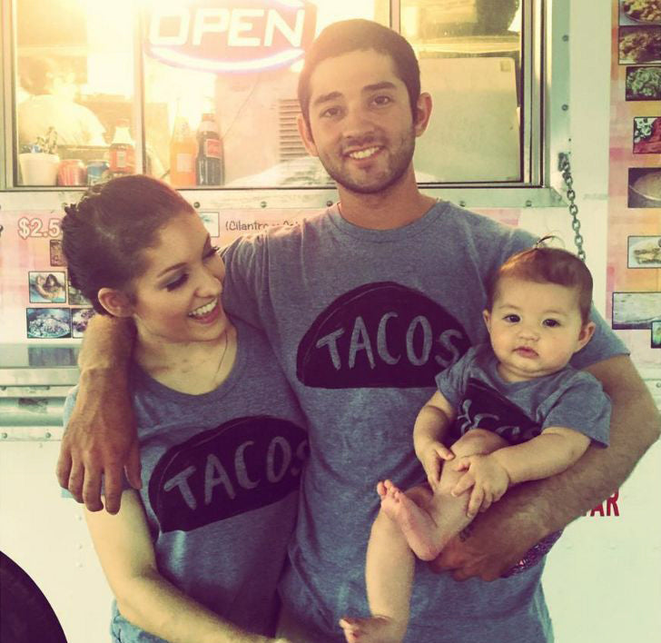 Father Son Daughter Matching Taco T Shirts by Xenotees