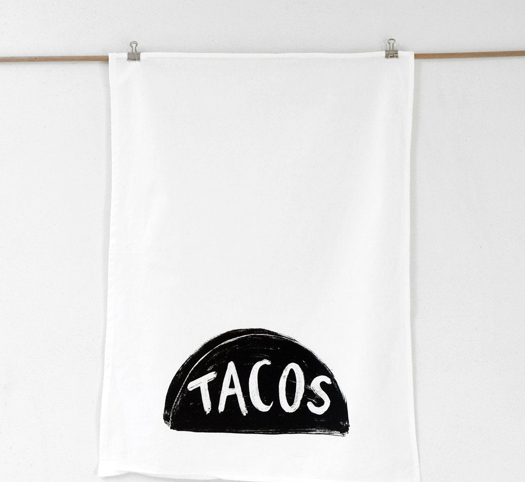 Taco Lovers' Kitchen Tea Towel Tea Towels Xenotees