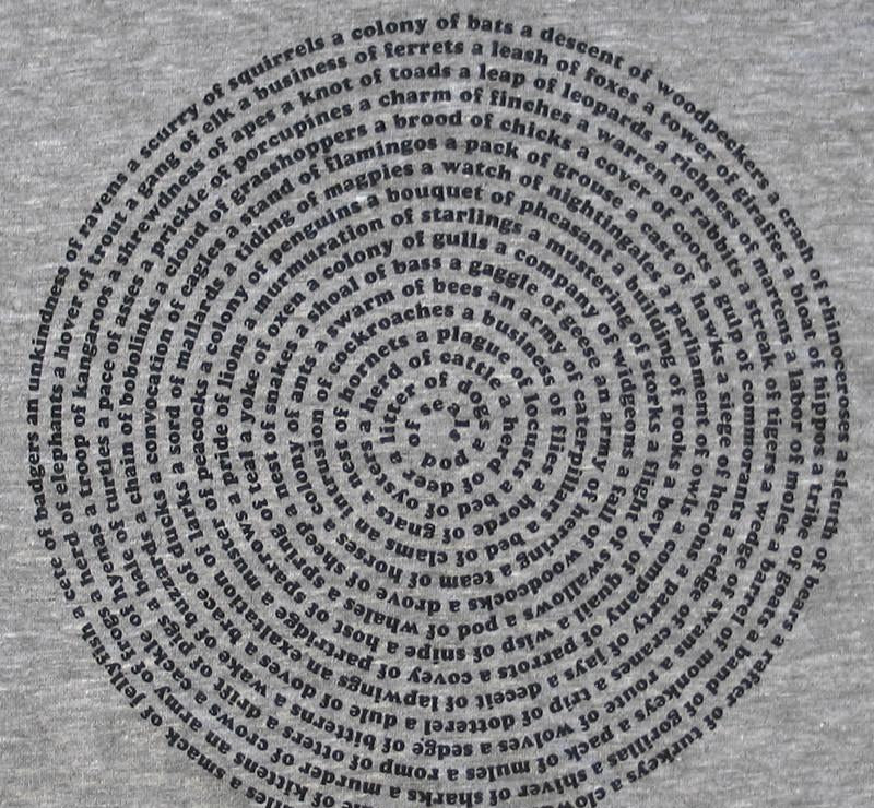 Collective Animal Nouns Men's Track T-shirt by Xenotees