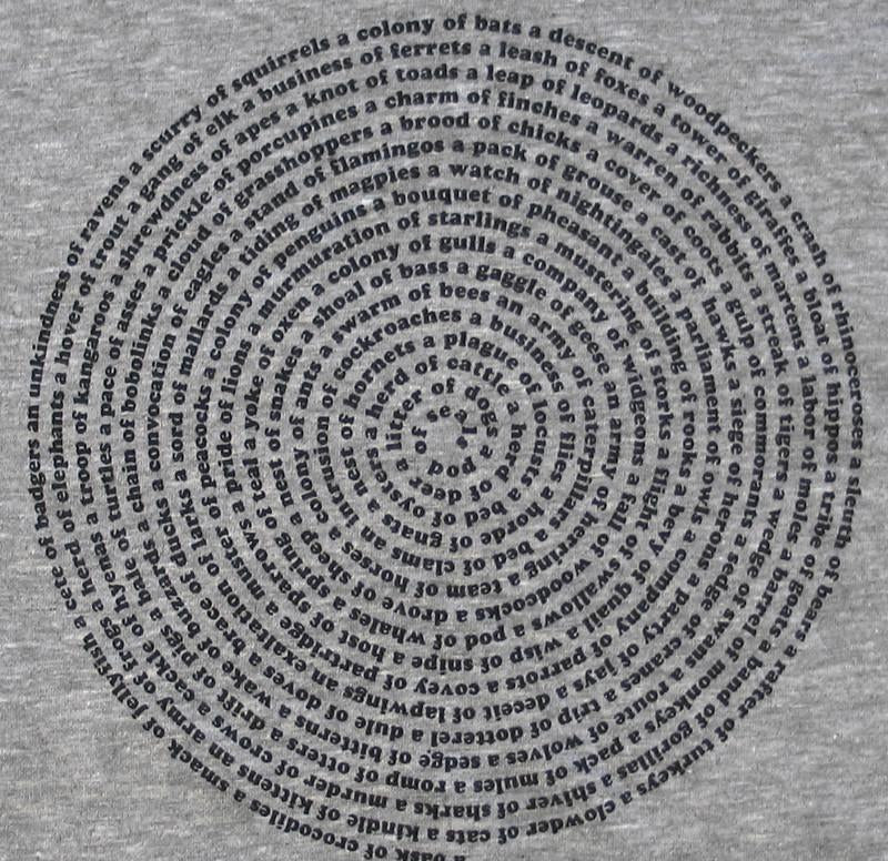 Collective Animal Nouns Men's Track T-shirt by Xenotees