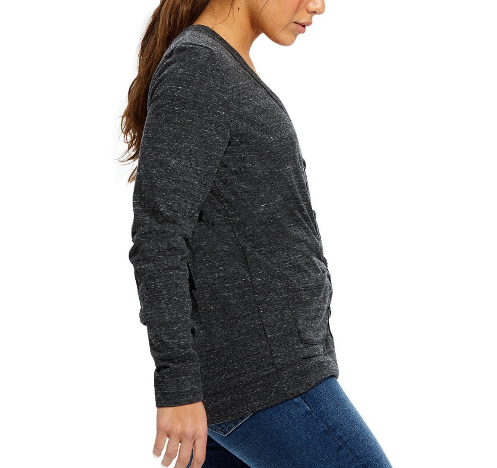 In Cats We Trust V-Neck Cardigan Sweatshirts Xenotees