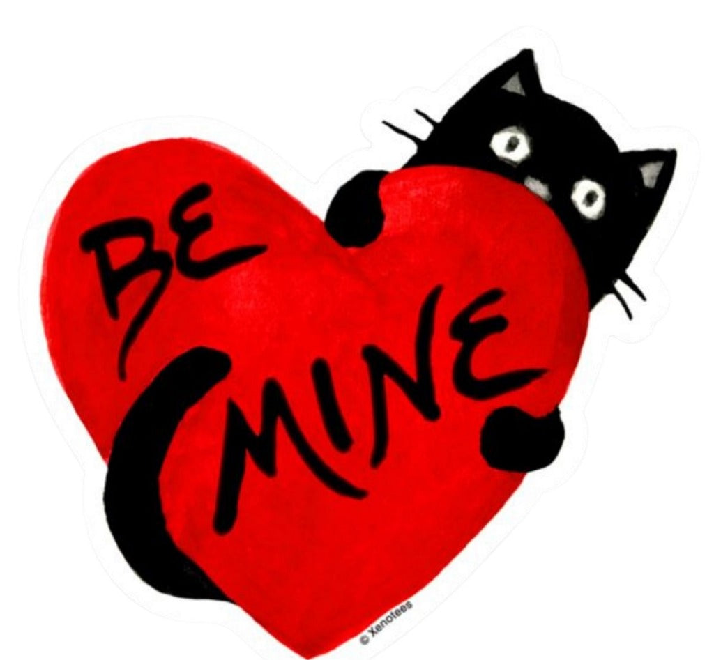 Cat Lover Sticker Valentine's Day Gift