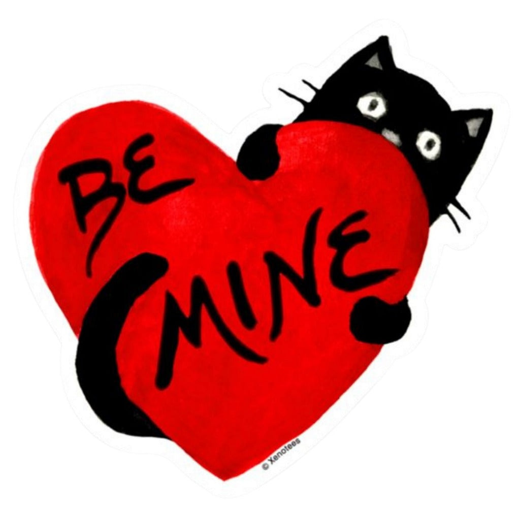 Cat Lover Sticker Valentine's Day Gift