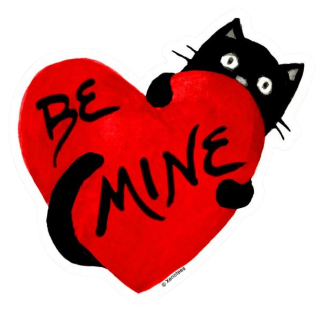 Cat Lovers' Adoption Day Heart Sticker Sticker Xenotees
