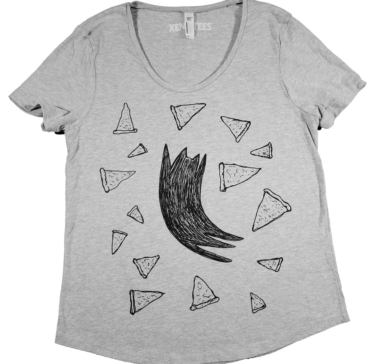 Women's Pizza Party Cat T Shirt Xenotees