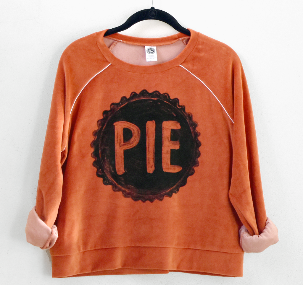 Ladies Orange Crop Top Velour Track Sweatshirt Sweatshirts Xenotees
