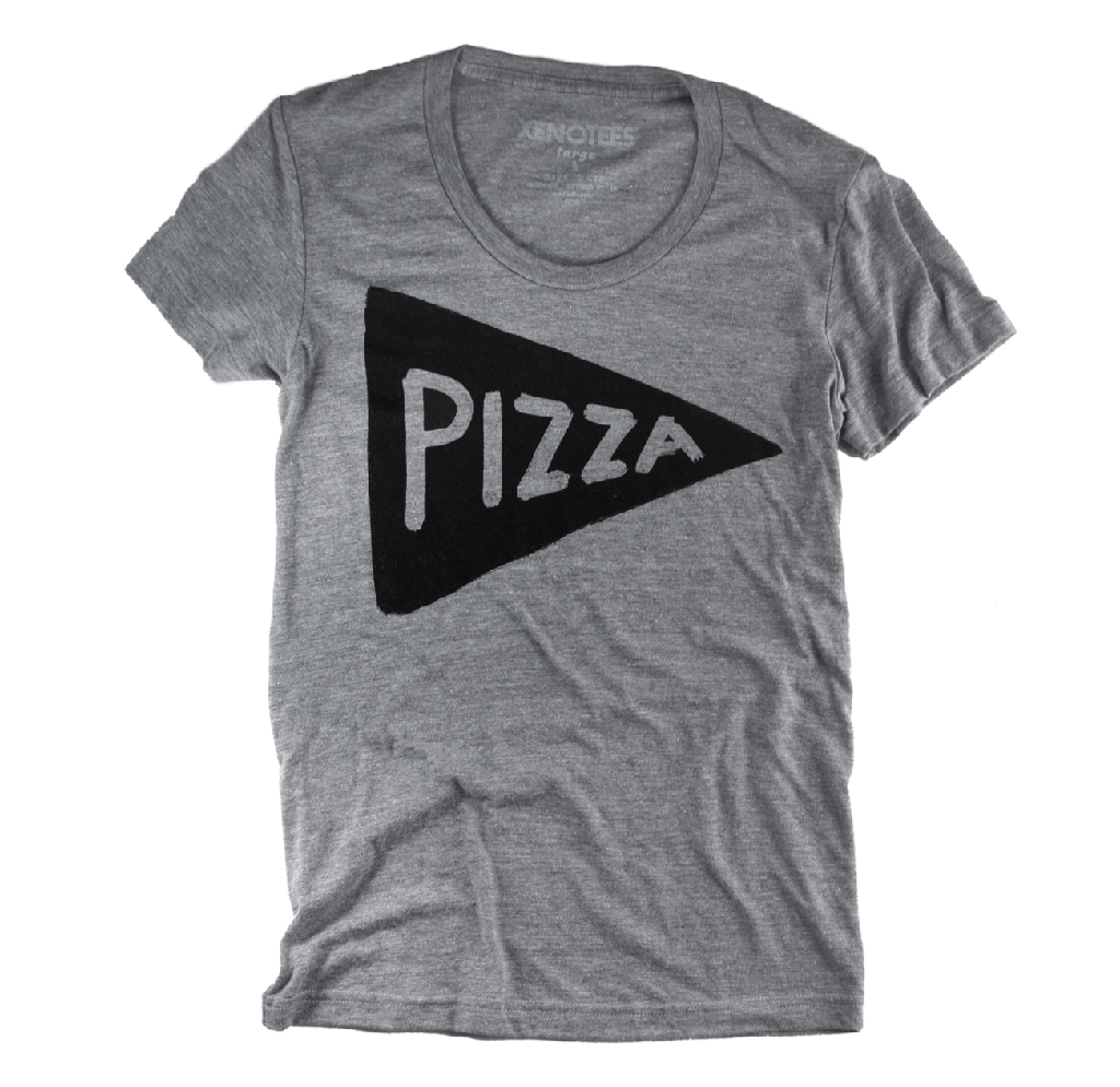 Womens Pizza Party T-shirt by Xenotees