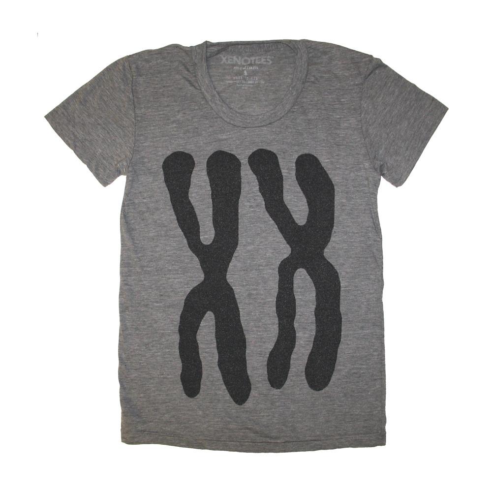 Womens XX Chromosomes Track T-shirt by Xenotees