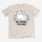 Funny Valentine Be Mine Feline Graphic T-shirt Men Tshirts Xenotees