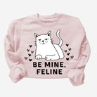 Funny Be Mine Feline Cat Lover Valentine Sweatshirt Sweatshirts Xenotees