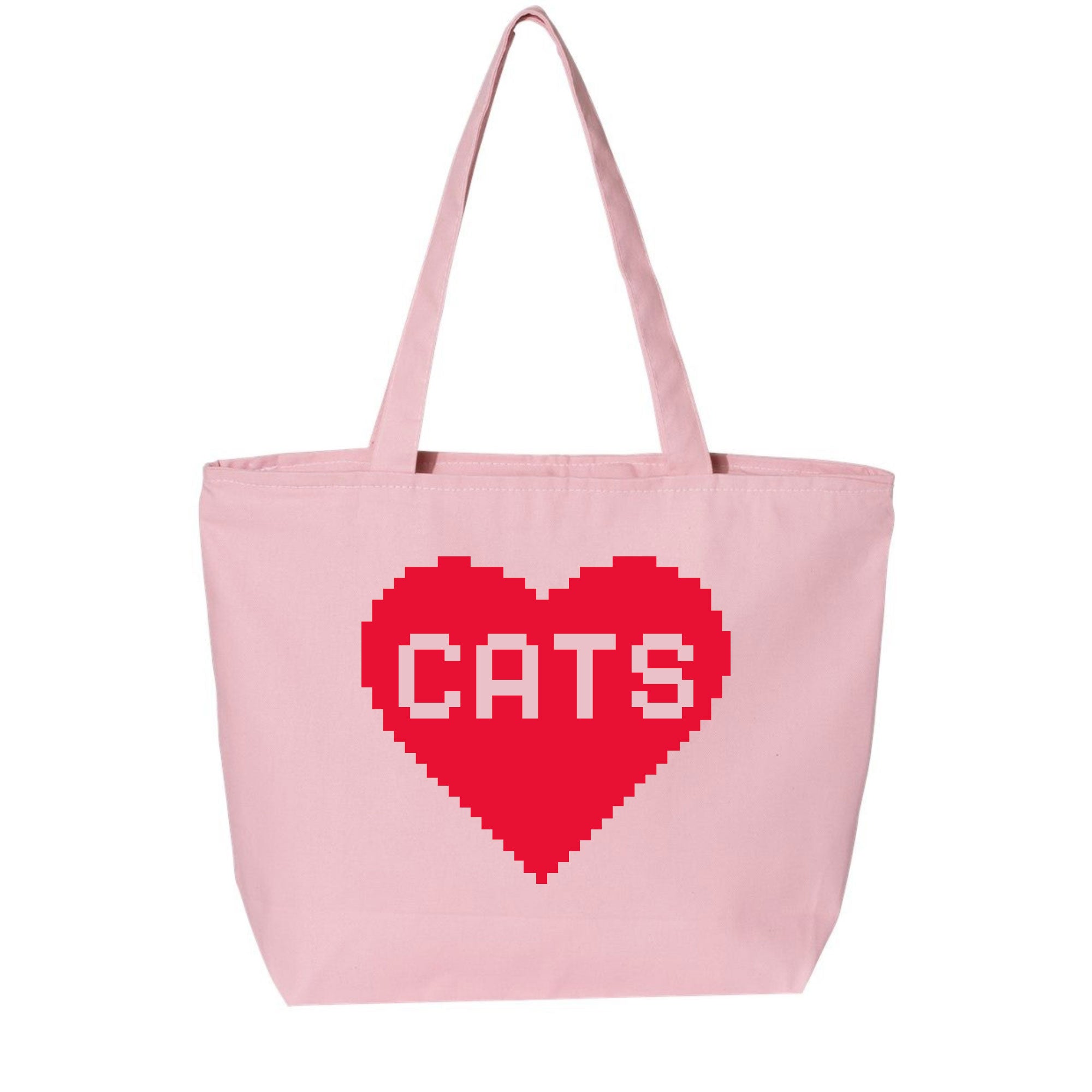 Oversized Cat Lover Tote Bag with Zipper  Xenotees