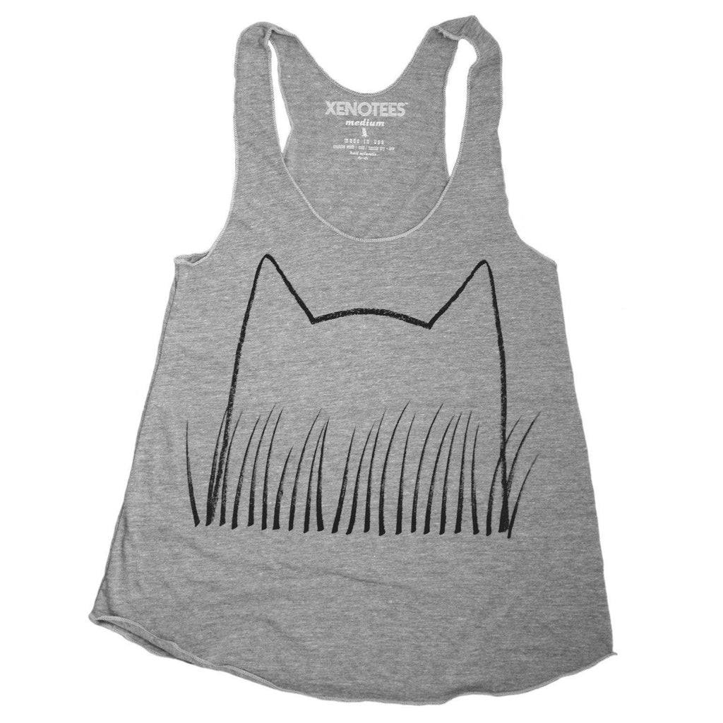 Cat Grass Tank Top by Xenotees