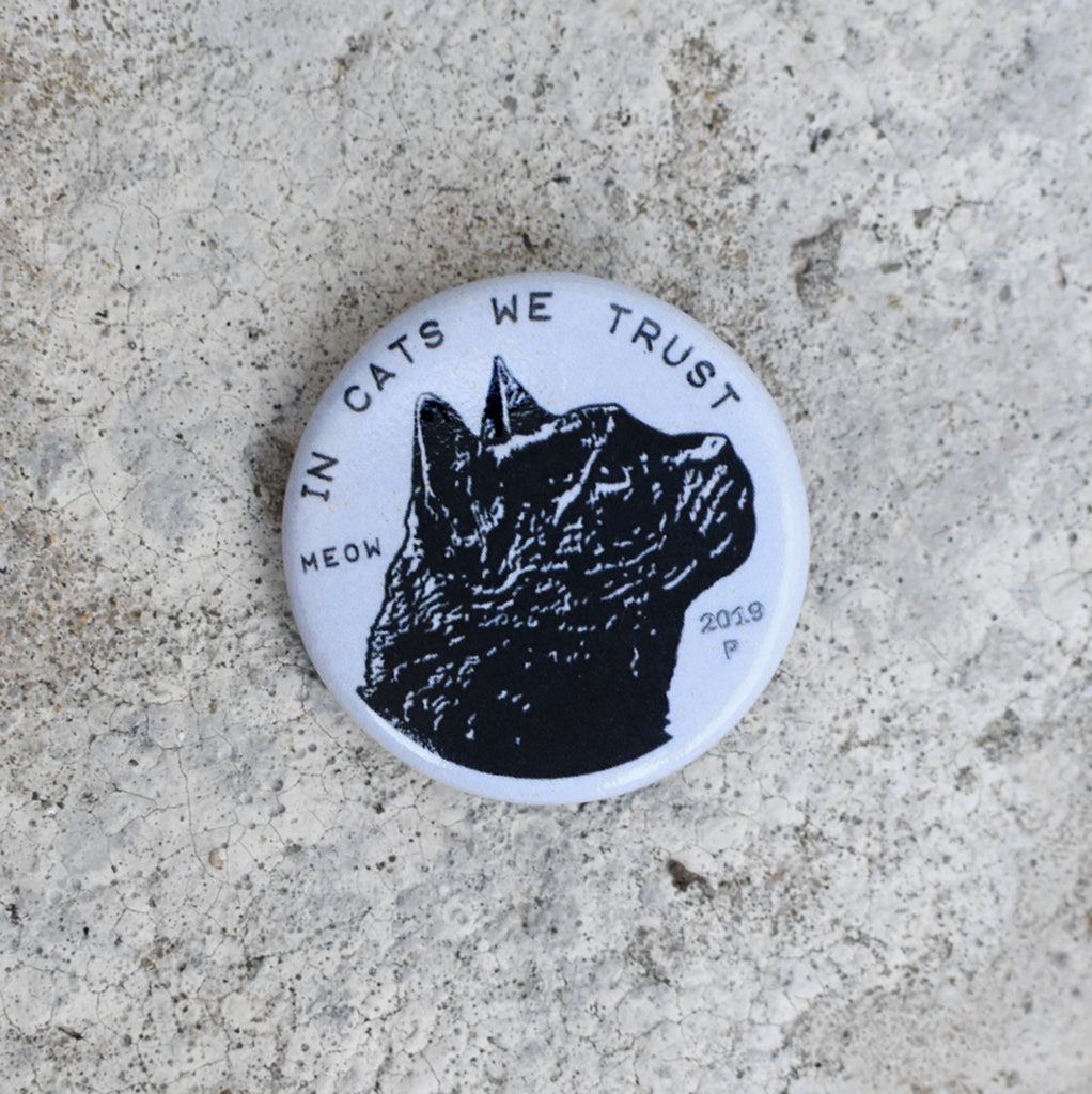 Cat Coin Pin-back Button by Xenotees