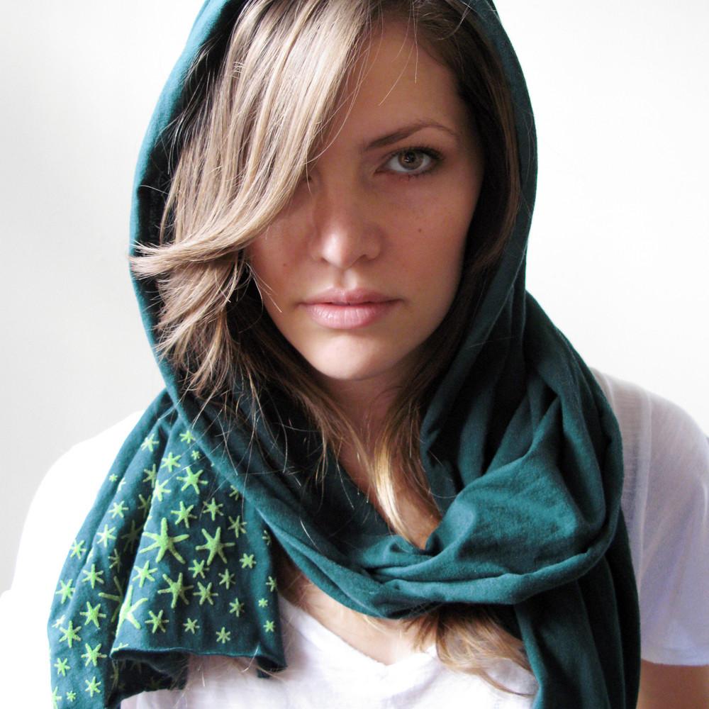 Japanese Star Moss Scarf by Xenotees