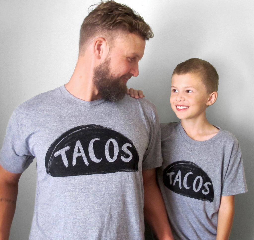 Father Son Daughter Matching Taco T Shirts by Xenotees